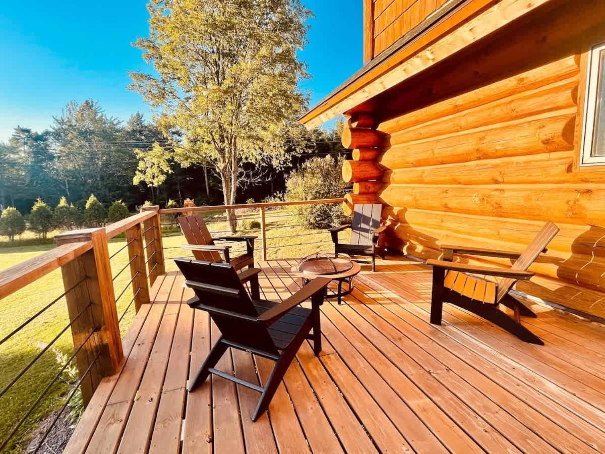 Stunning Log Cabin Getaway At The Hannu Haus Ironwood Exterior photo